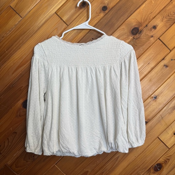 Free People Embroidered White Blouse Size XS - Picture 6 of 7